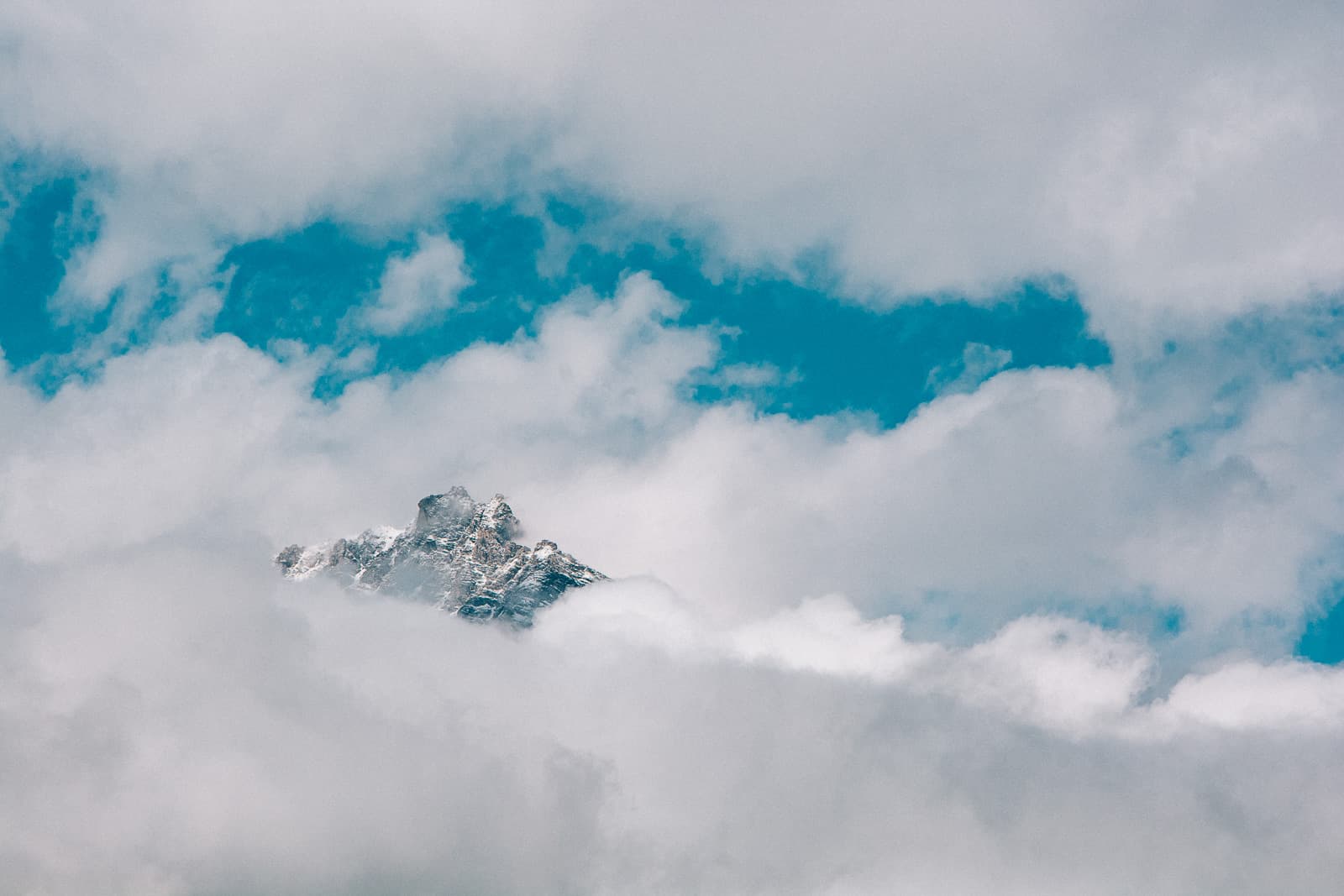 Clouds over Swiss Alps